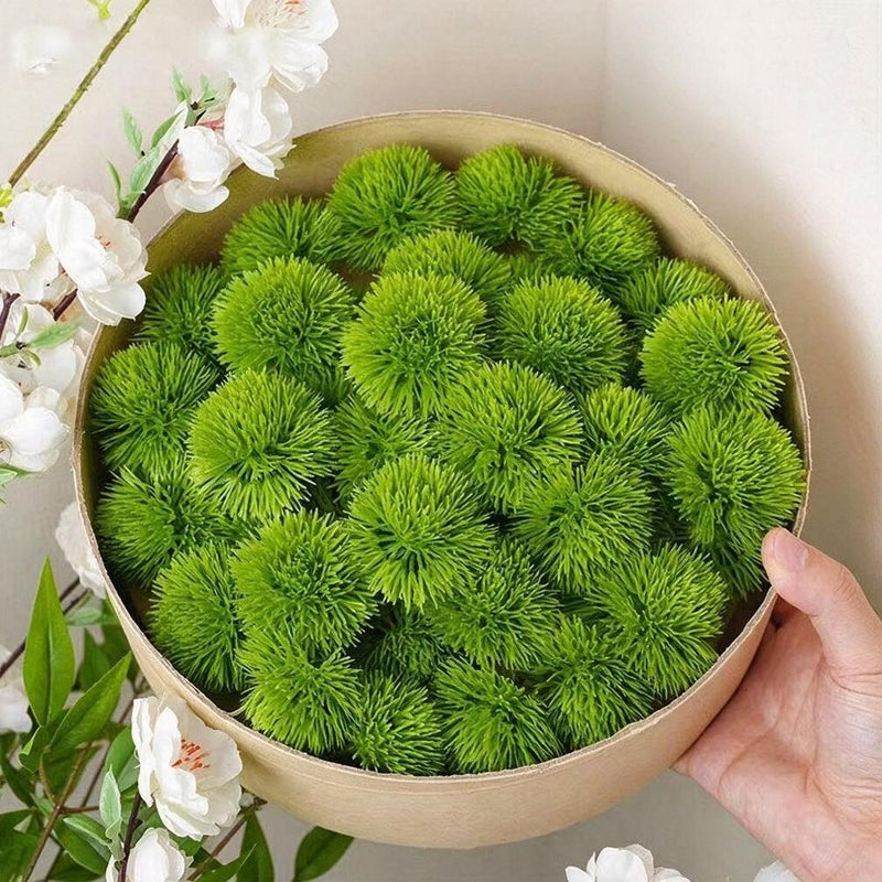 Set of 10 Artificial Hydrangea Blooms, 2" Diameter, Plastic, for Home Decor, Weddings, and Events