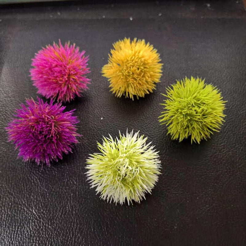 Set of 10 Artificial Hydrangea Blooms, 2" Diameter, Plastic, for Home Decor, Weddings, and Events