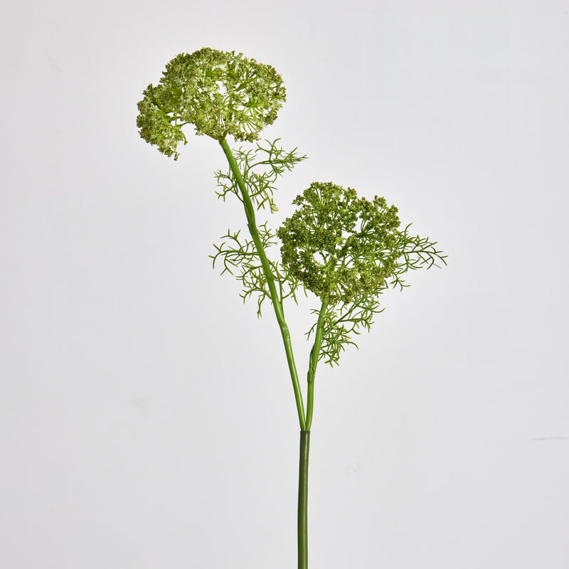 Artificial Lace Flower Bush with 2 Blooms, 29 Inches, Modern Style for Weddings, Home Decor, and Events