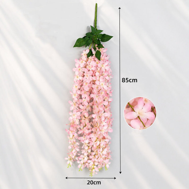 Artificial Wisteria Vine Garland, 33 Inches, Plastic, Indoor/Outdoor Decor for Weddings, Homes, and Events