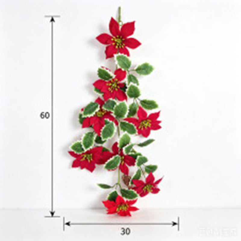 Artificial Christmas Ivy Vine, 24" Green Foliage for Holiday Decor, Wedding & Event Styling