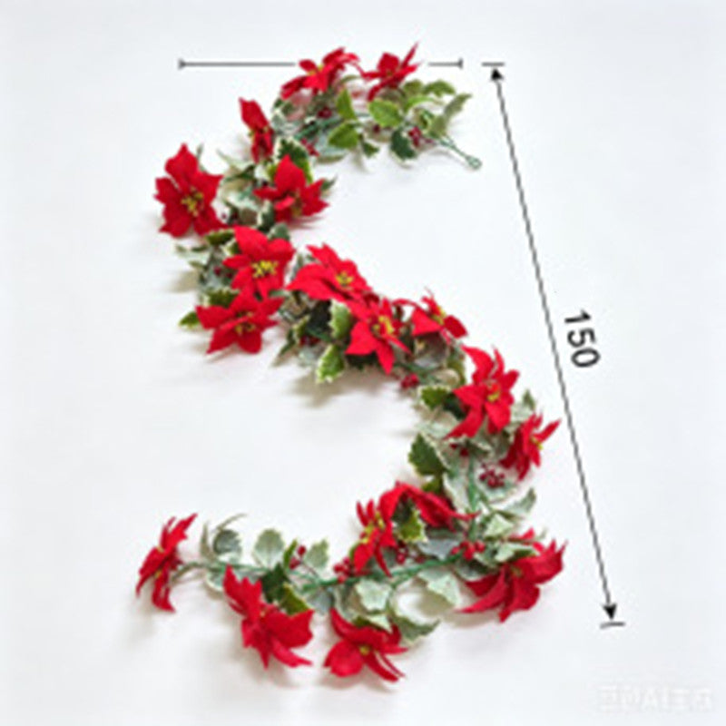 Artificial Christmas Ivy Vine, 24" Green Foliage for Holiday Decor, Wedding & Event Styling