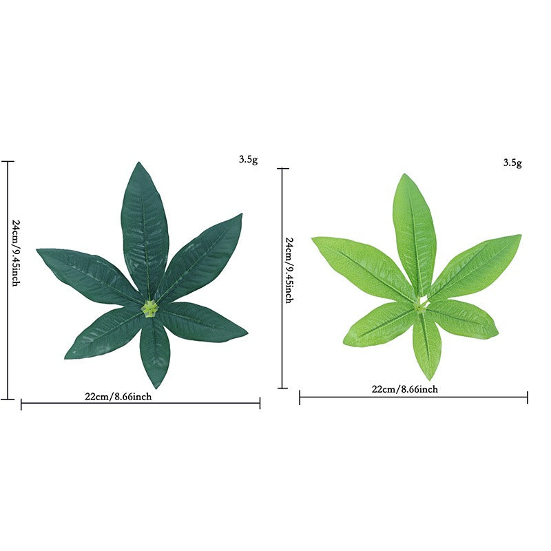 Artificial Lucky Leaf Bush, Modern Style, 30" Tall, PVC Material, Perfect for Home and Office Decor