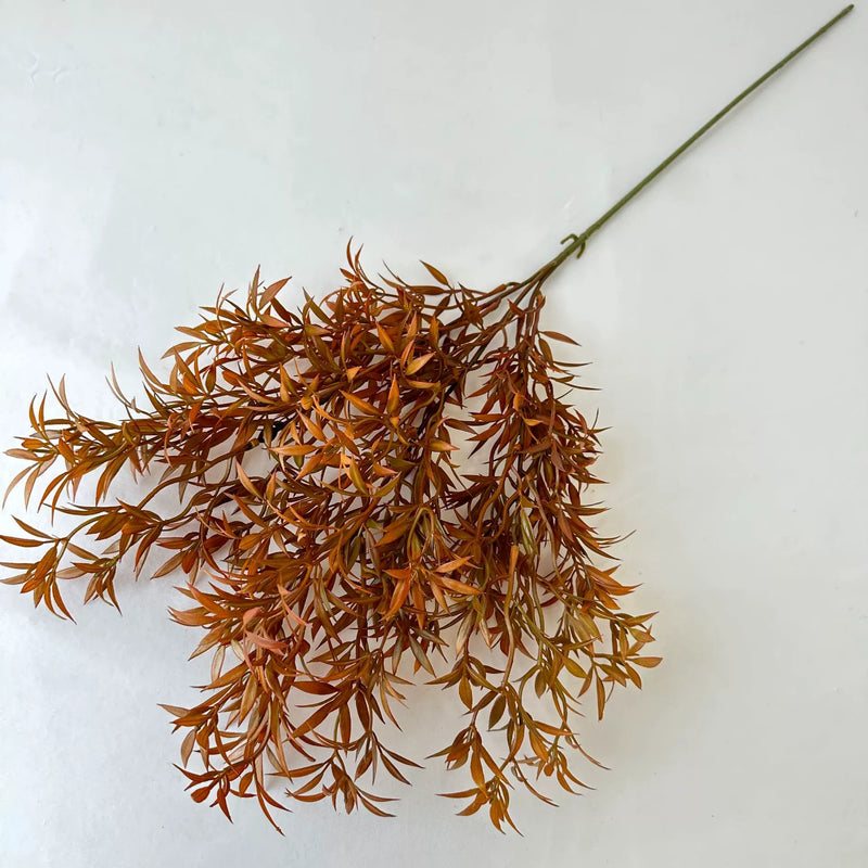 Single Stem Long Star Grass Artificial Plant, 32" Tall, Realistic Plastic Foliage for Weddings, Home Decor, and Commercial Spaces