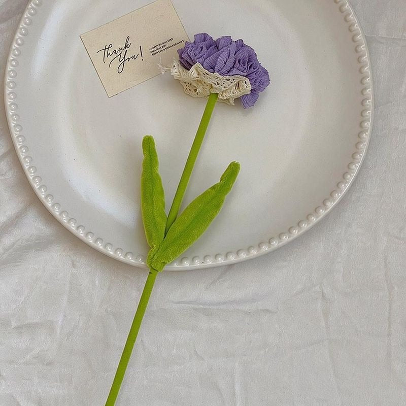 Silk-Like Carnation Bouquet, Set of 10 Stems, 14" Tall, Perfect for Home Decor, Weddings & Events
