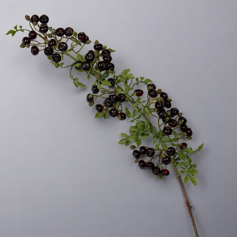 Artificial Red Berry Bush, 87cm Tall, Plastic Faux Berries for Wedding, Home, and Commercial Decor