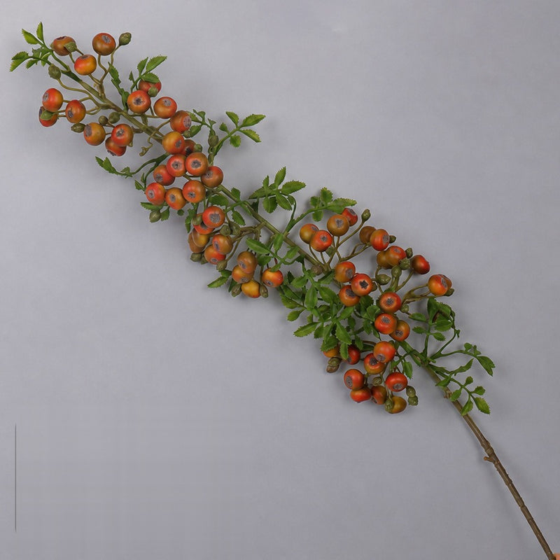 Artificial Red Berry Bush, 87cm Tall, Plastic Faux Berries for Wedding, Home, and Commercial Decor
