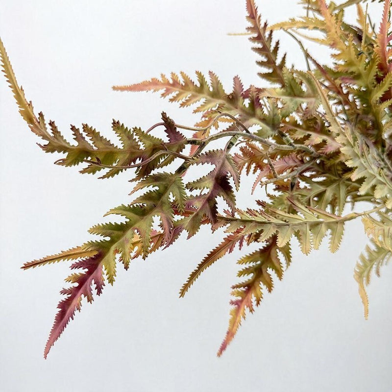 Persian Silk Artificial Foliage Bush, 35" Realistic Fake Greens for Wedding Decor & Home Styling