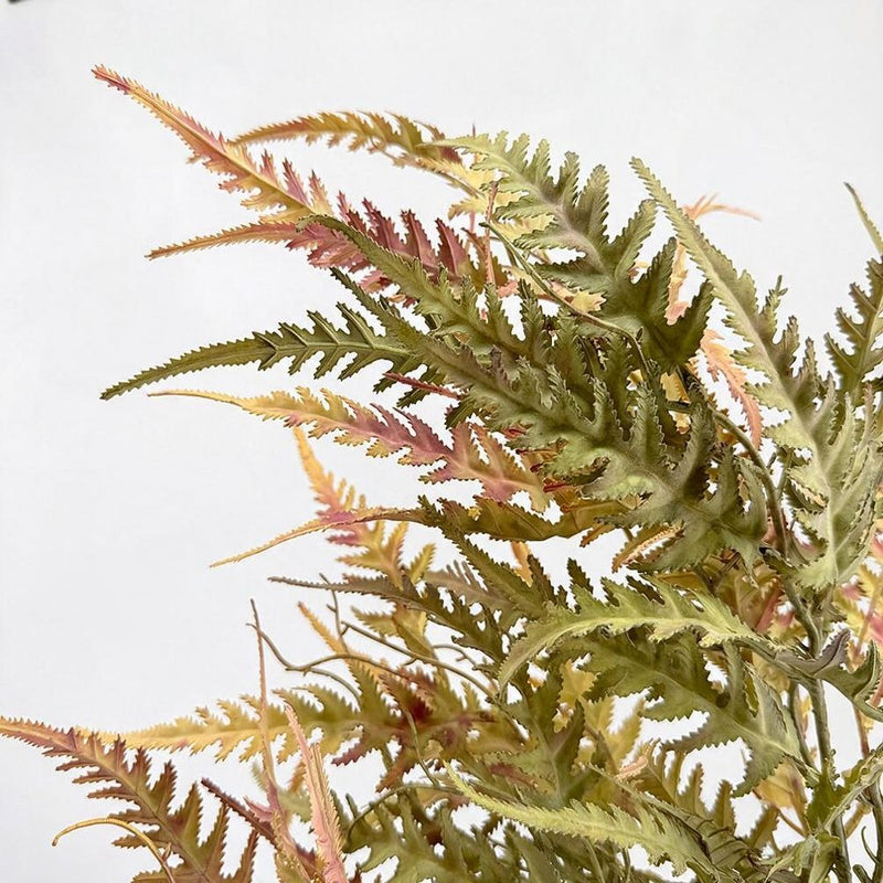 Persian Silk Artificial Foliage Bush, 35" Realistic Fake Greens for Wedding Decor & Home Styling
