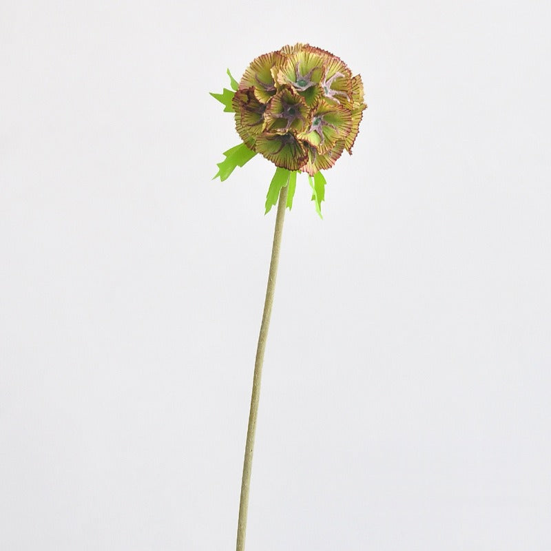 Artificial Pinwheel Flower Single Stem, One Bloom, Faux Silk-Like Fabric, for Hotel Displays, Home Decor, Window Display