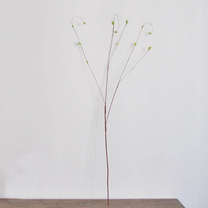 Artificial Pussy Willow Branch, Single Stem with 12 Branchlets, Bendable Faux Willow Stem for Vases, Weddings & Home Decor