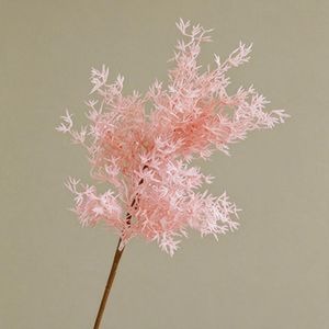 Artificial Frosted Misty Grass Bush, Plastic Faux Oncidium Filler Spray, 21 in, for Wedding, Home & Window Display