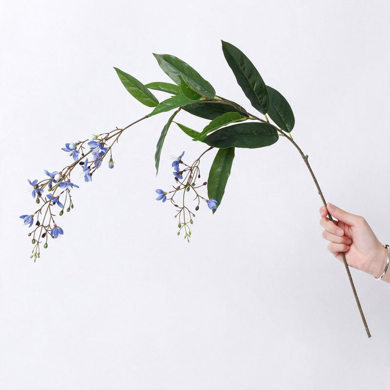Artificial Jasmine Bush, Trailing Branches with Detailed Leaves, Faux Flowers for Vase Arrangements, Weddings, Hotels and Window Displays