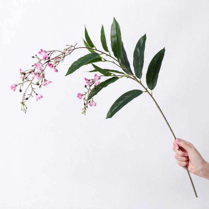 Artificial Jasmine Bush, Trailing Branches with Detailed Leaves, Faux Flowers for Vase Arrangements, Weddings, Hotels and Window Displays