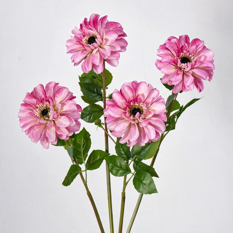 Artificial Chrysanthemum Single Stem, 1 Bloom, Faux Silk Fabric Flower for Wedding, Home Decor, Photography Props