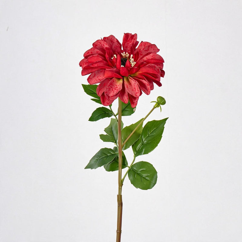 Artificial Chrysanthemum Single Stem, 1 Bloom, Faux Silk Fabric Flower for Wedding, Home Decor, Photography Props