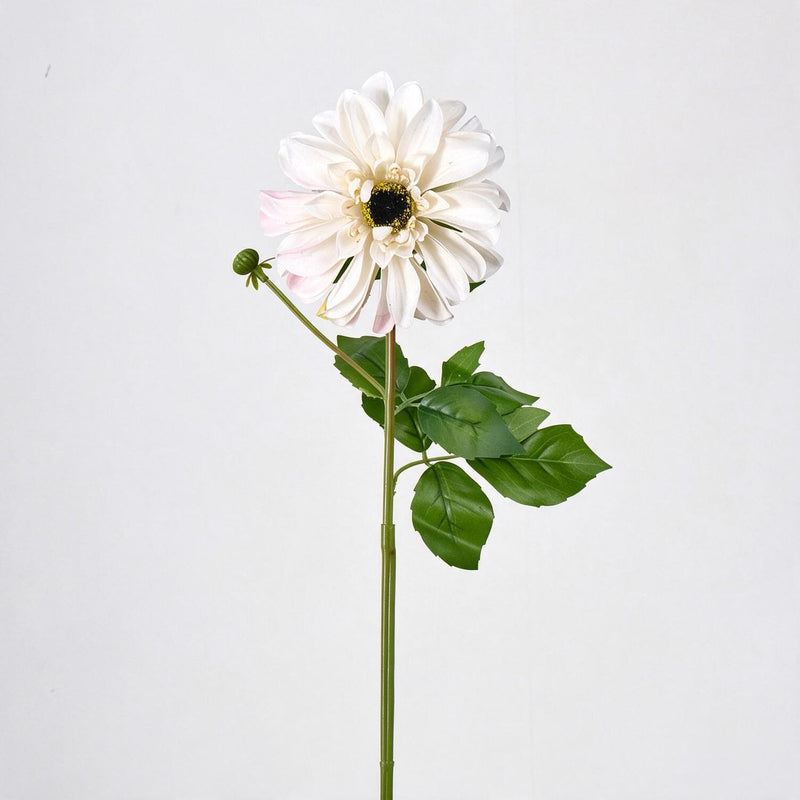 Artificial Chrysanthemum Single Stem, 1 Bloom, Faux Silk Fabric Flower for Wedding, Home Decor, Photography Props