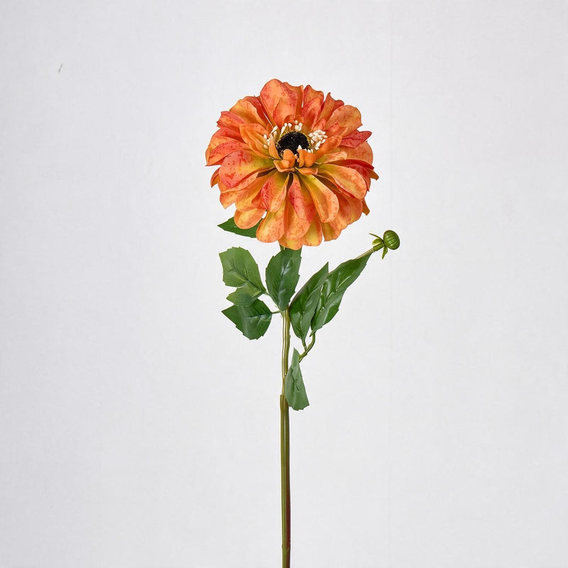 Artificial Chrysanthemum Single Stem, 1 Bloom, Faux Silk Fabric Flower for Wedding, Home Decor, Photography Props