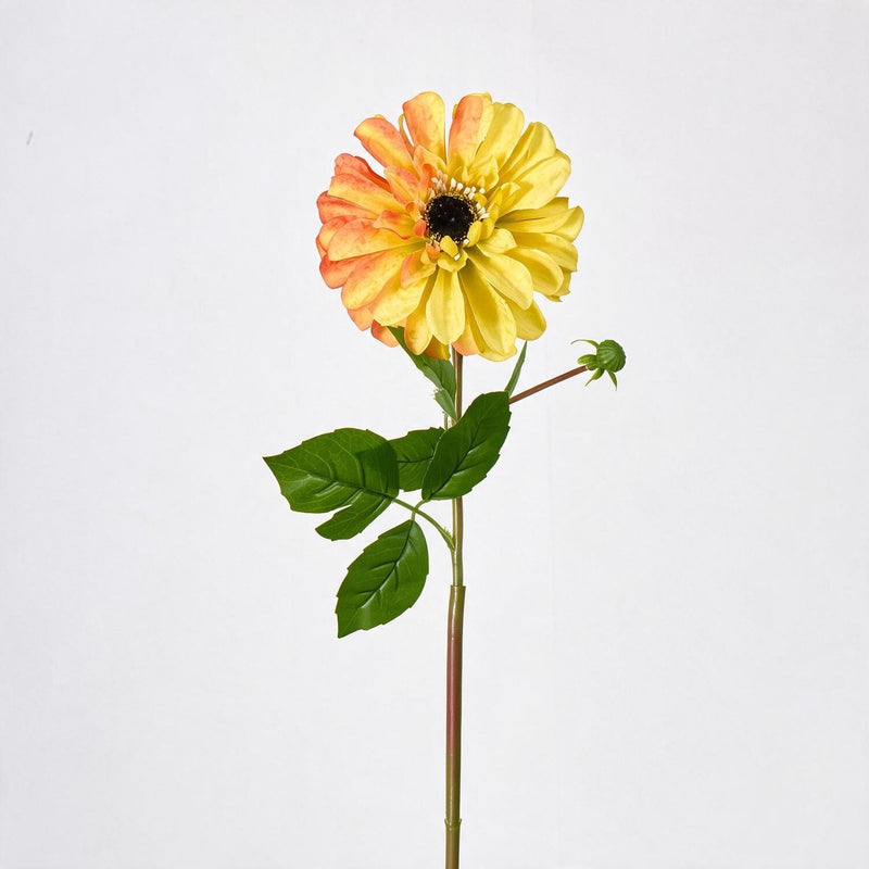 Artificial Chrysanthemum Single Stem, 1 Bloom, Faux Silk Fabric Flower for Wedding, Home Decor, Photography Props