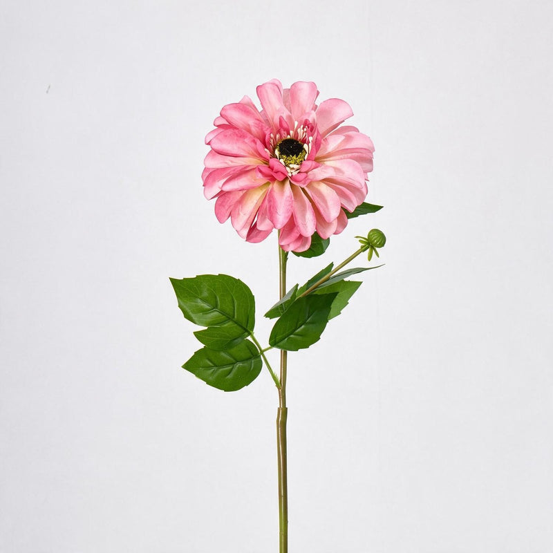 Artificial Chrysanthemum Single Stem, 1 Bloom, Faux Silk Fabric Flower for Wedding, Home Decor, Photography Props