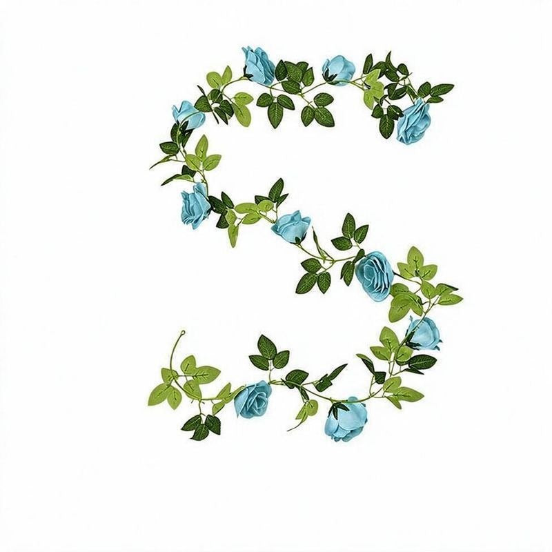 Artificial Rose Garland Vine, 10 Flower Heads, Faux Rose Vine for Wedding Arches, Hotel Décor & Home