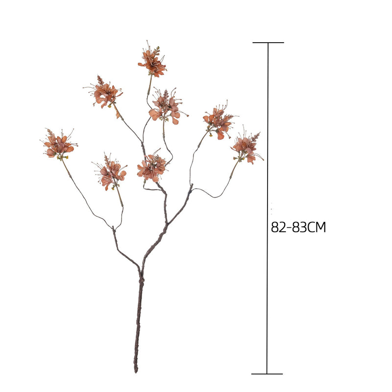 Artificial Cleome Spider Flower Bush, Single Pick with Multiple Branches, Faux Floral Decor for Weddings, Home & Hotel Display