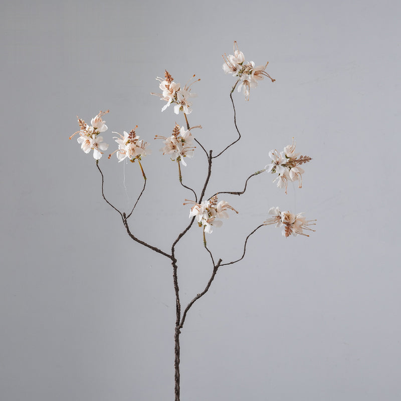 Artificial Cleome Spider Flower Bush, Single Pick with Multiple Branches, Faux Floral Decor for Weddings, Home & Hotel Display