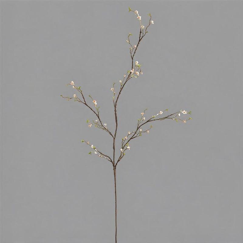 Artificial Wildflower Branch, Single Stem with 30 Blooms, Tall 50" Faux Silk-Like Fabric for Vases, Home & Window Display