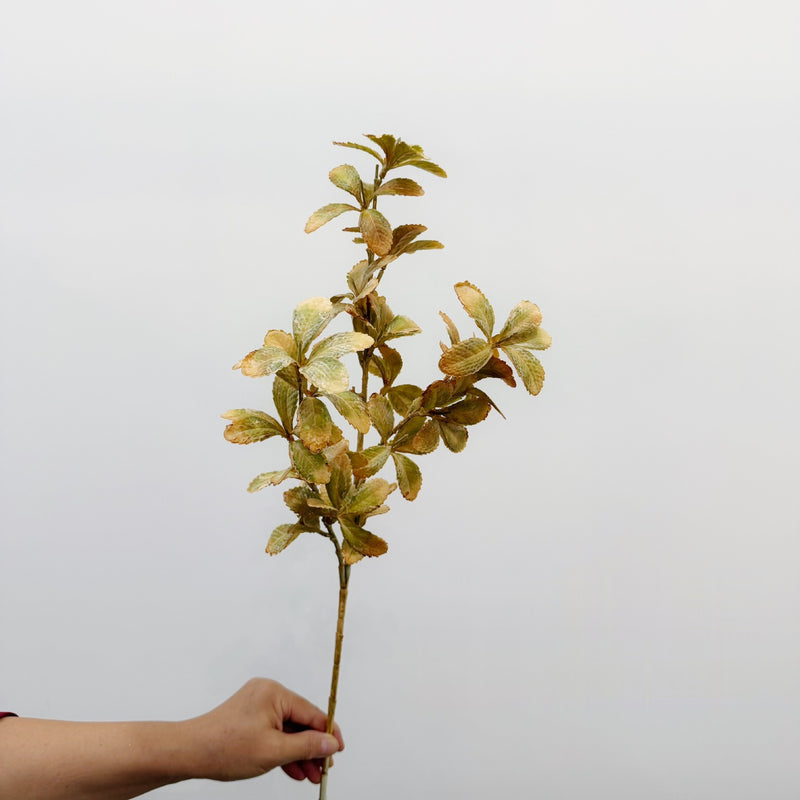 Artificial Boston Fern-Style Leaf Bush, Autumn Plastic Greenery Stem Filler for Floral Arrangements, Weddings & Home Decor