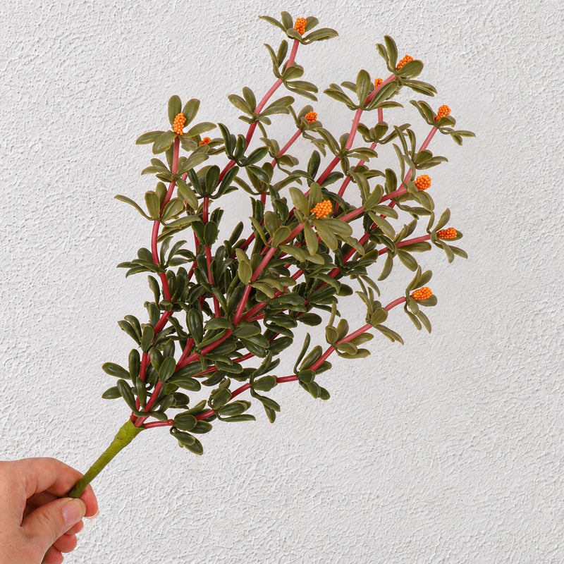 Artificial Purslane Bush, Faux Succulent Greenery Pick, Plastic PE/PVC, Nordic Style, for Wedding, Home Decor & Window Displays