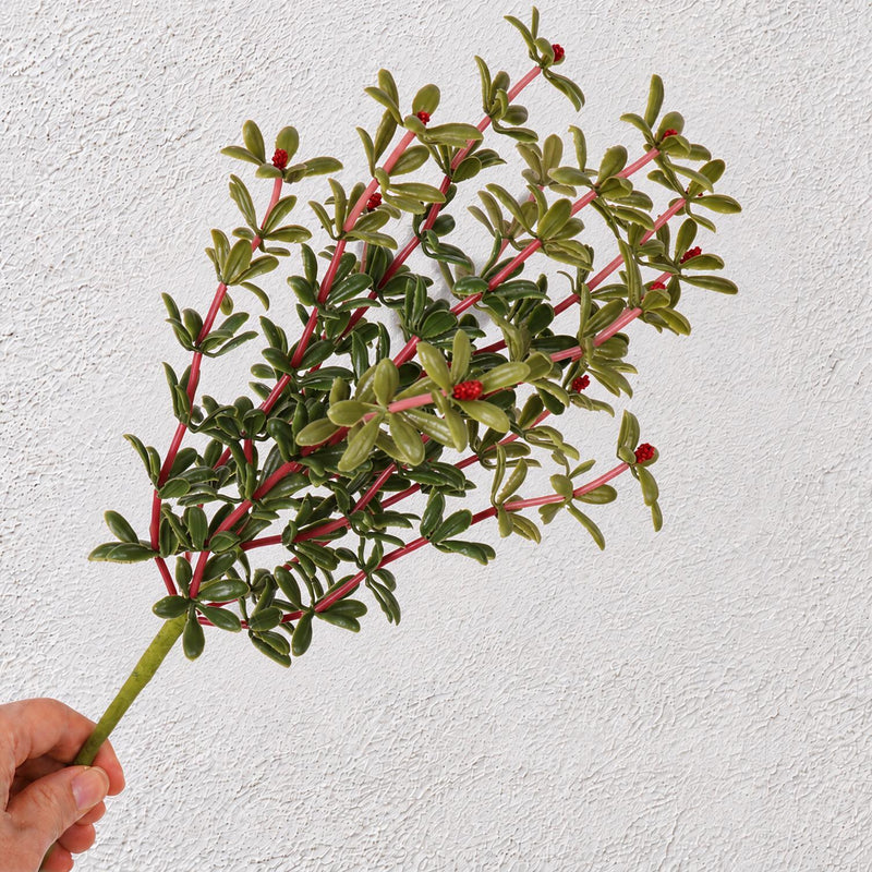 Artificial Purslane Bush, Faux Succulent Greenery Pick, Plastic PE/PVC, Nordic Style, for Wedding, Home Decor & Window Displays