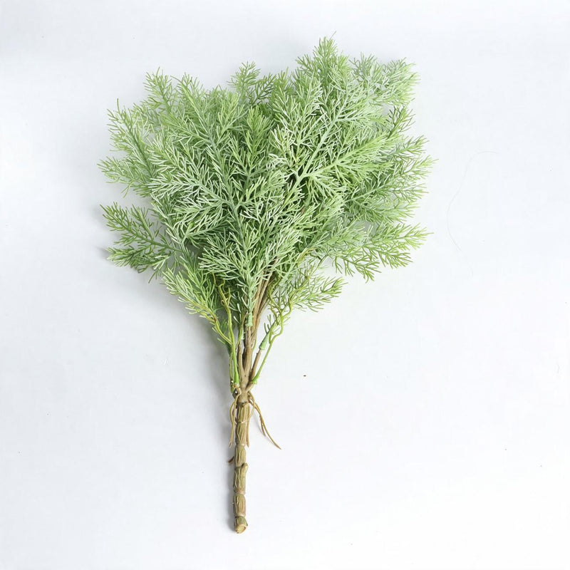 Artificial Asparagus Fern Bush, Plastic Pine Needle Grass Greenery, Faux Plant for Home, Office & Display