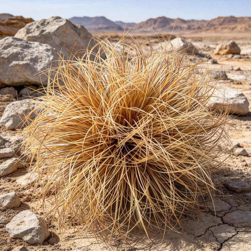 Artificial Foxtail & Onion Grass Clump with Base, Faux Dried Grass Tuft, 1 Piece, Indoor Outdoor Display