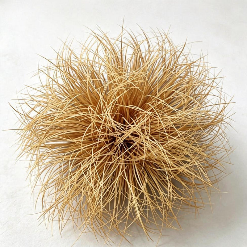 Artificial Foxtail & Onion Grass Clump with Base, Faux Dried Grass Tuft, 1 Piece, Indoor Outdoor Display