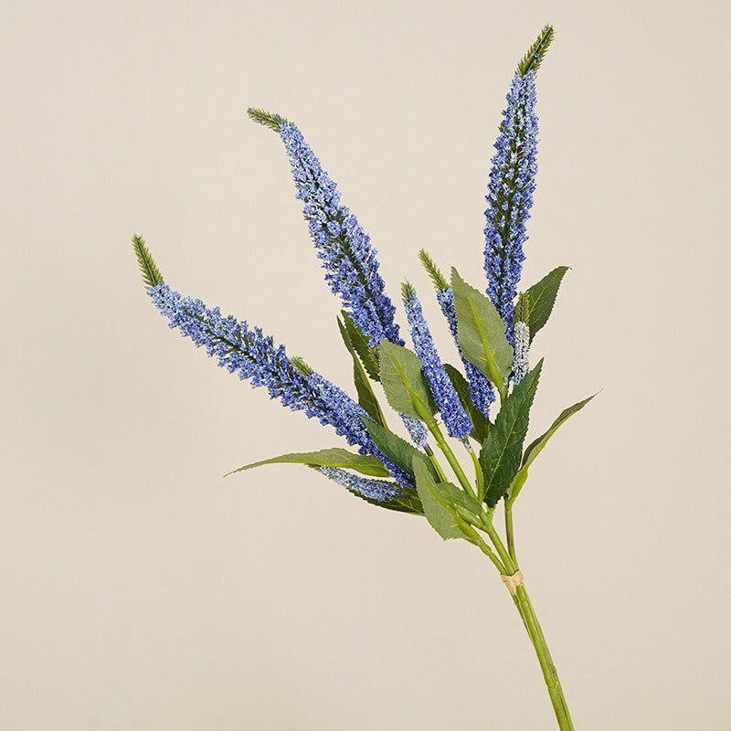 Artificial Sage Bouquet, Foam Faux Salvia Stems, 19" Tall, for Wedding, Home Decor & Window Display