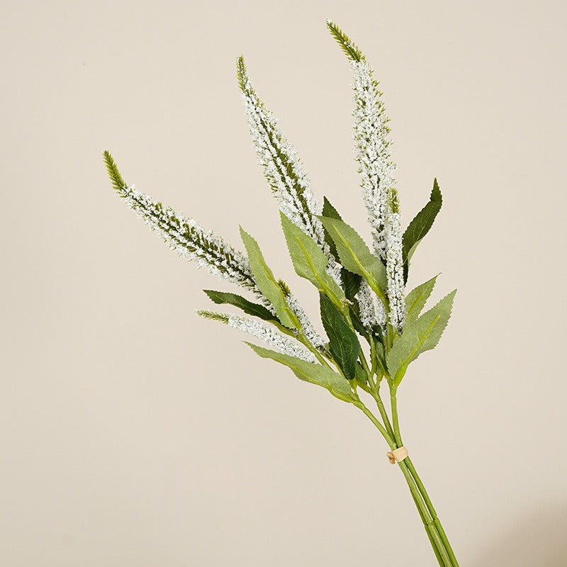 Artificial Sage Bouquet, Foam Faux Salvia Stems, 19" Tall, for Wedding, Home Decor & Window Display