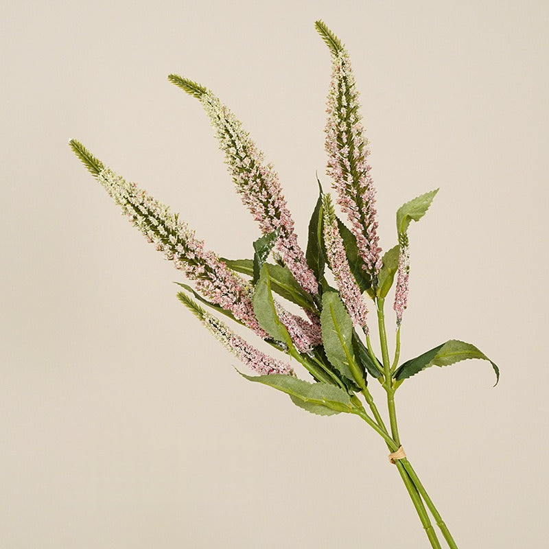 Artificial Sage Bouquet, Foam Faux Salvia Stems, 19" Tall, for Wedding, Home Decor & Window Display