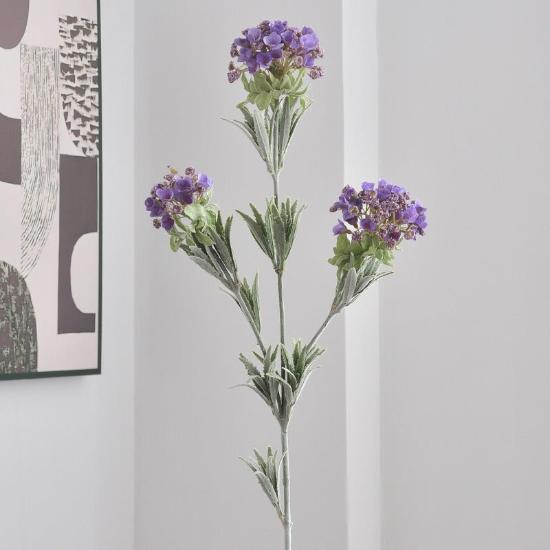 Single Stem Artificial Hydrangea Snowball Flower, 31" Tall, Silk-Like Fabric, Ideal for Home Decor, Weddings & Events