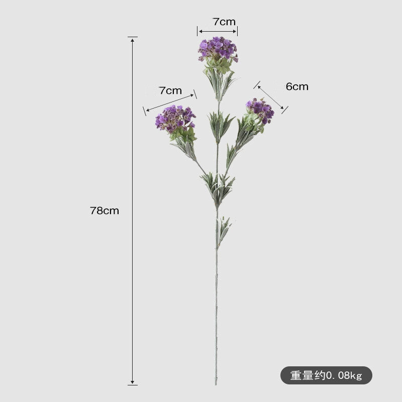 Single Stem Artificial Hydrangea Snowball Flower, 31" Tall, Silk-Like Fabric, Ideal for Home Decor, Weddings & Events