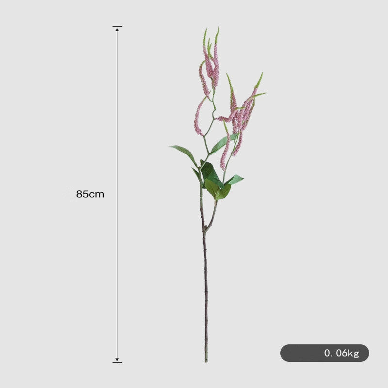 Single Stem Artificial Love Vine Flower, 15 Blooms, 33" Tall, PVC & Silk-Like Material, for Weddings, Home Decor, & Events