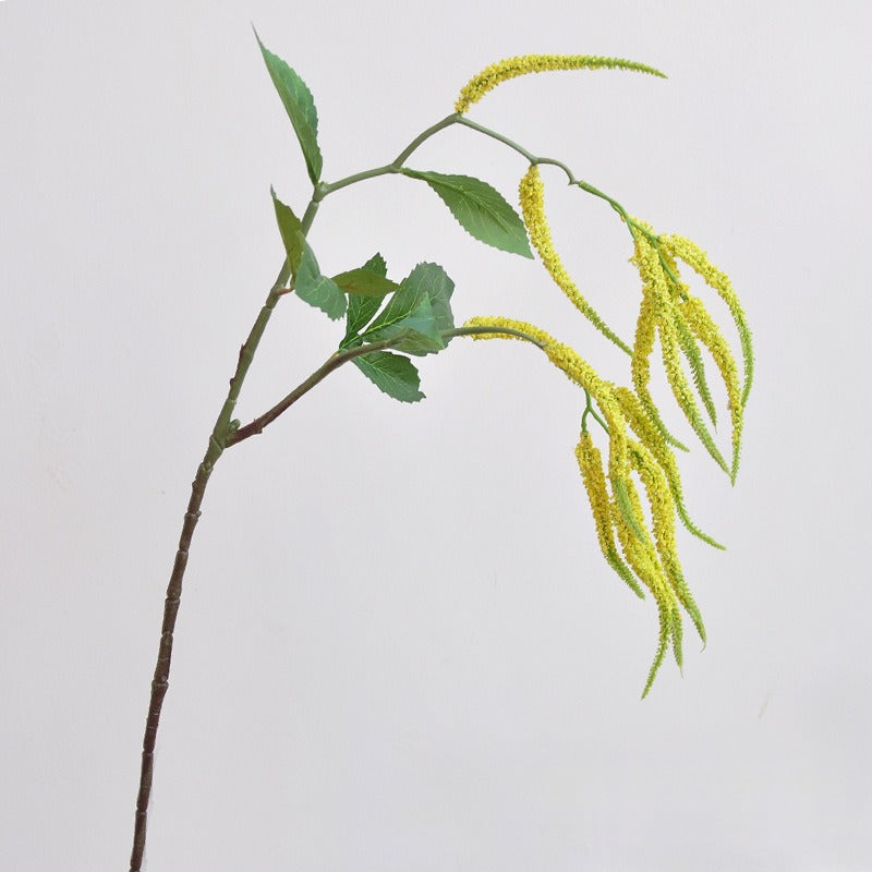 Single Stem Artificial Love Vine Flower, 15 Blooms, 33" Tall, PVC & Silk-Like Material, for Weddings, Home Decor, & Events