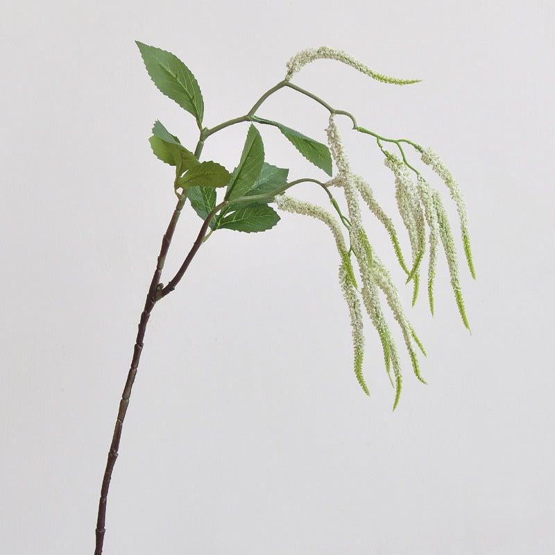 Single Stem Artificial Love Vine Flower, 15 Blooms, 33" Tall, PVC & Silk-Like Material, for Weddings, Home Decor, & Events
