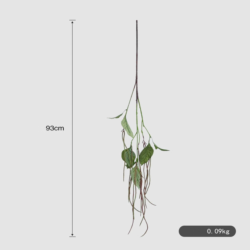 Artificial Long Bean Vine, Single Stem, 37" Green or Red, PVC Material for Home Decor, Wedding, and Events