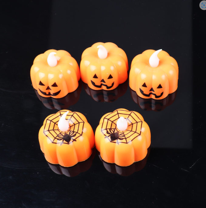 Halloween Decor LED Flameless Tealight Candles for Tables Windows and More Perfect for Parties and Events