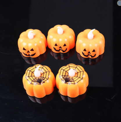 Halloween Decor LED Flameless Tealight Candles for Tables Windows and More Perfect for Parties and Events