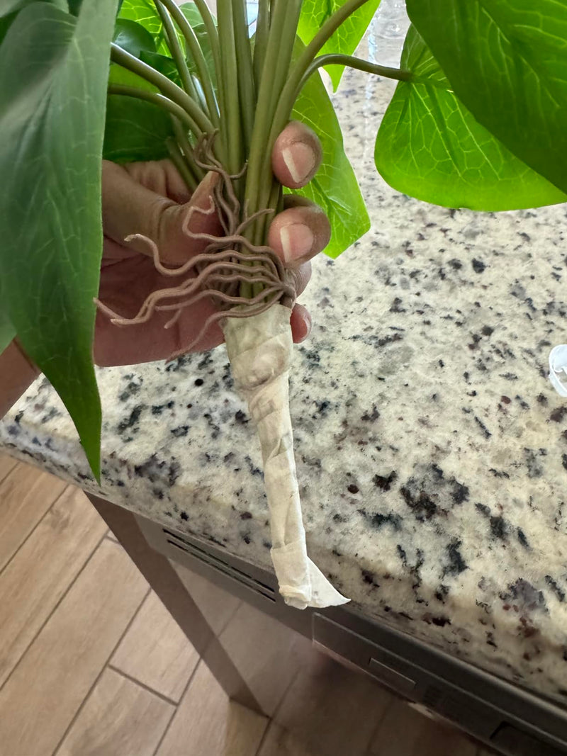 2 Pcs 17 Inch Artificial Calla Lily Bush Plants for Indoor Outdoor Decoration