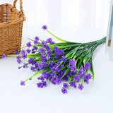 Bulk 8 Bundles Anti-UV Artificial Flowers for Outdoors Plastic UV Resistant Shrubs Plants for Garden Wedding Farmhouse Indoor Outdoor Decor Wholesale