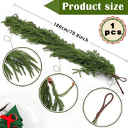 Artificial Norfolk Pine Garland 4 Sizes Bulk Realistic Pine Branches for Decoration