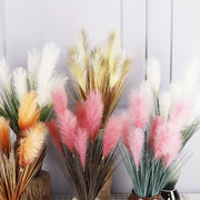 33 Inch Artificial Reed Grass 10 Pcs Faux Pampas Grass Bulk Outdoor Plants