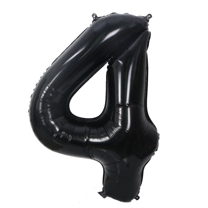 Bulk Black 40 Inch Digital Balloons for Birthday Party Anniversary Valentine's Day Wedding Supplies Scene Decor Arrangement Wholesale